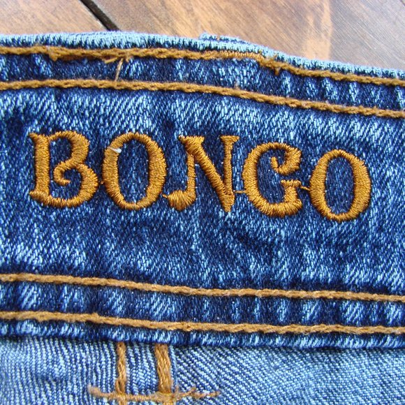 Vintage Y2K 90s Bongo Flare Jeans Wide Leg Festival Boho Hippie Sz 13 Waist 37 - Picture 8 of 14